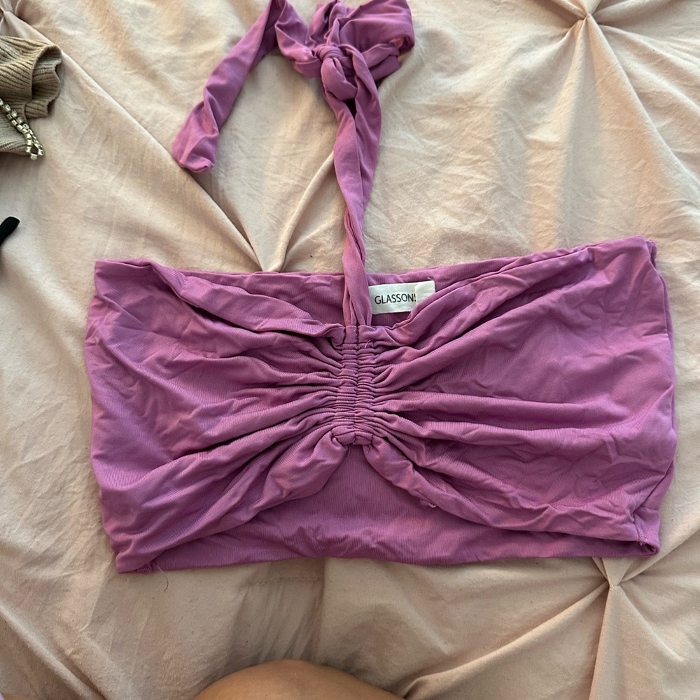 Glassons Lilac Ruched Bandeau